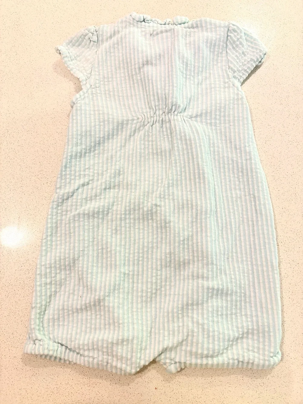 Ralph Lauren Mint and White Striped Infant Sleep Sack